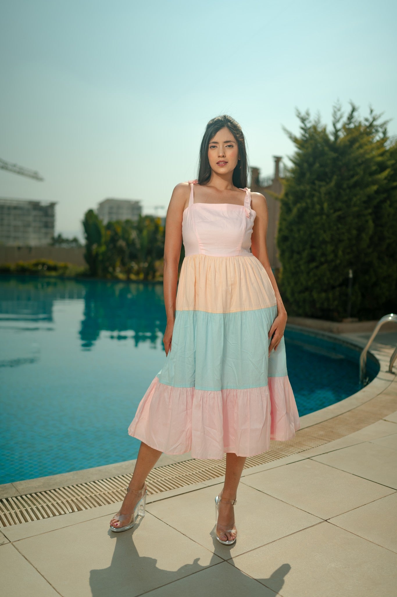 Pastel Tiered Dress